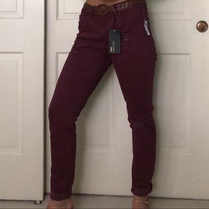 NWT REFUGE Maroon Jeans